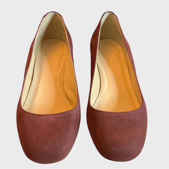 J.Crew Evelyn Croc Embossed Block Heel Suede Pumps - Picture 4 of 9